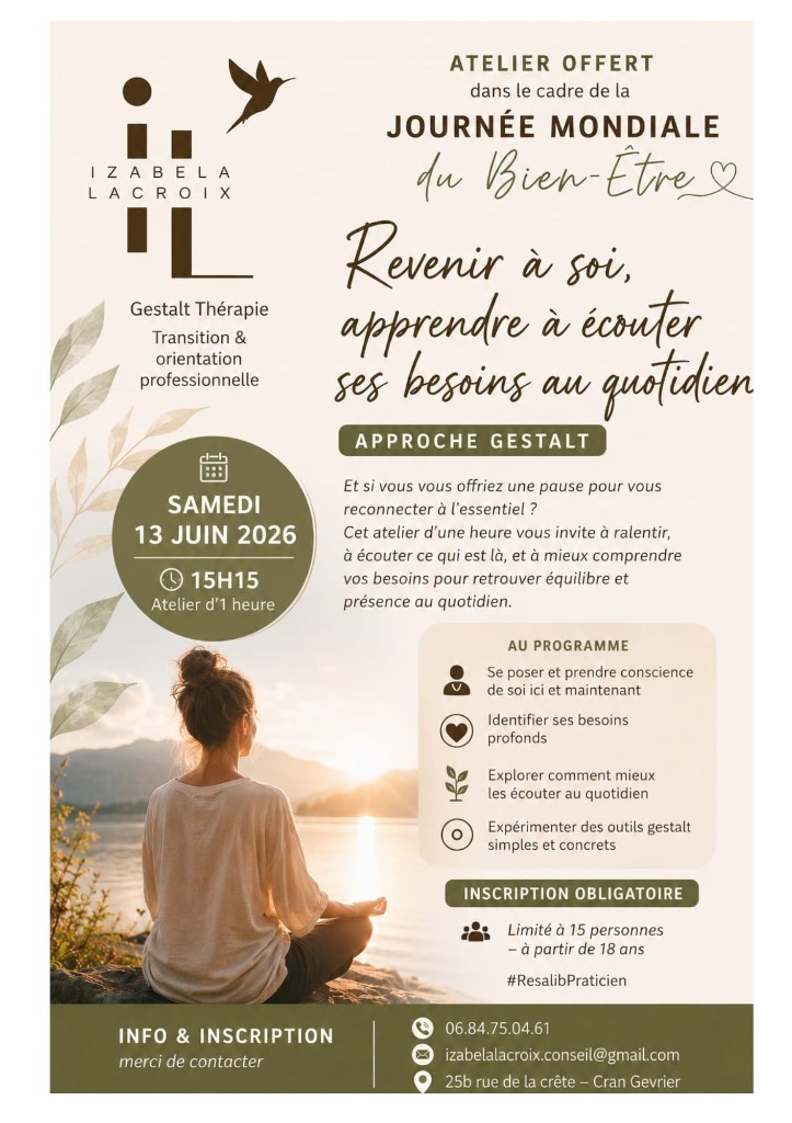illustration Revenir à soi, apprendre à écouter ses besoins au quotidien.
