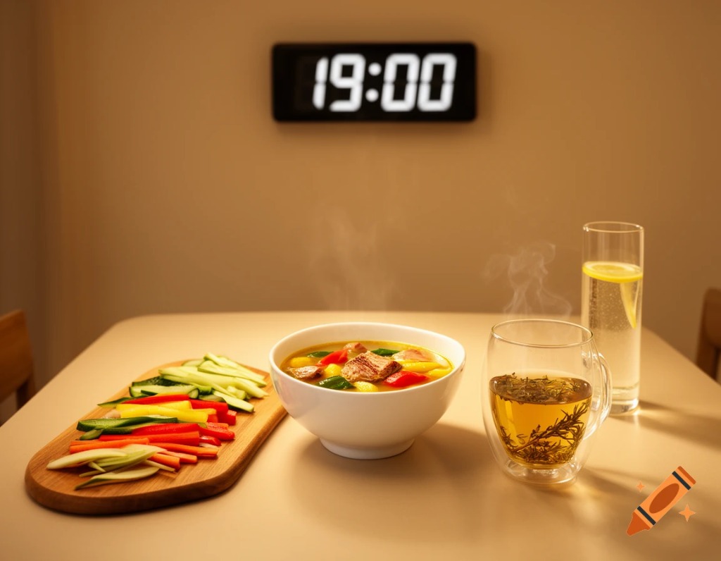 illustration Jeûne intermittent doux : fenêtre alimentaire intuitive 🍽️⏰