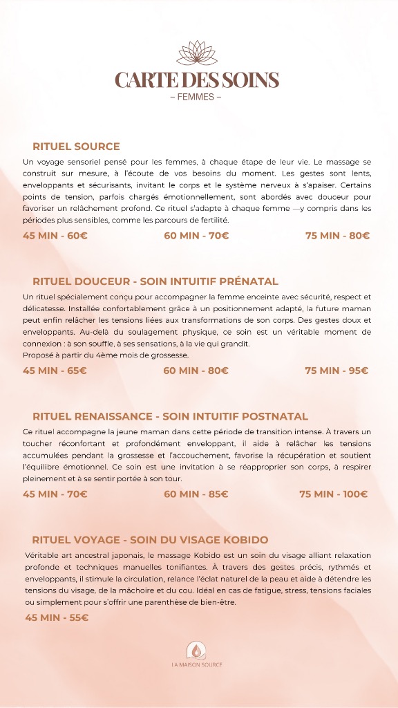 illustration CARTE DES SOINS - FEMMES