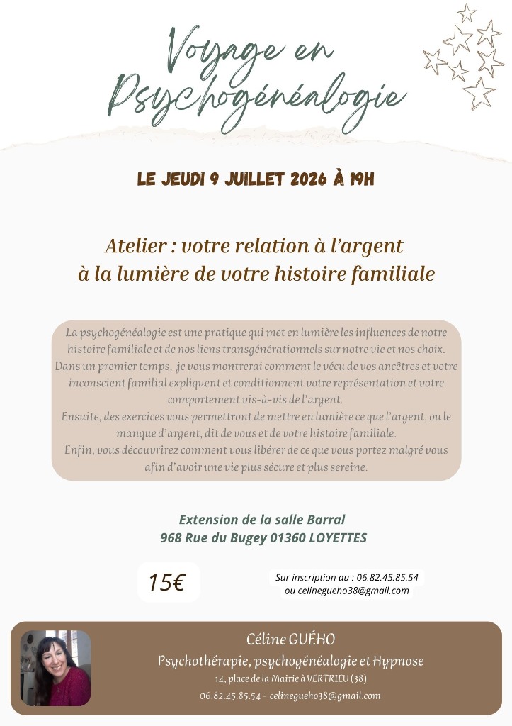 illustration Atelier : votre relation à l’argent  à la lumière de votre histoire familiale