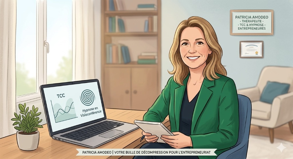 illustration Patricia Amodeo : Votre bulle de décompression pour retrouver le plaisir d’entreprendre