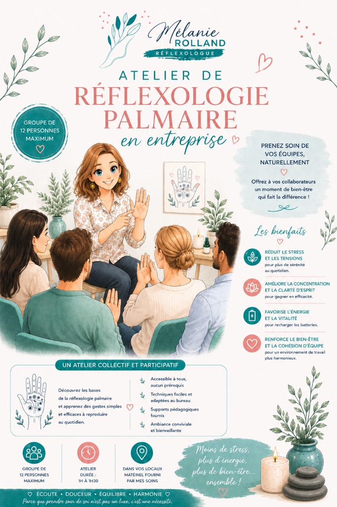 illustration Atelier de réflexologie palmaire