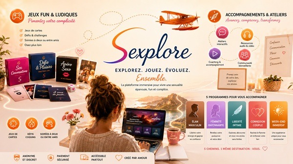 illustration Sexplore — Une plateforme pour explorer ses relations, ses émotions et sa sexualité