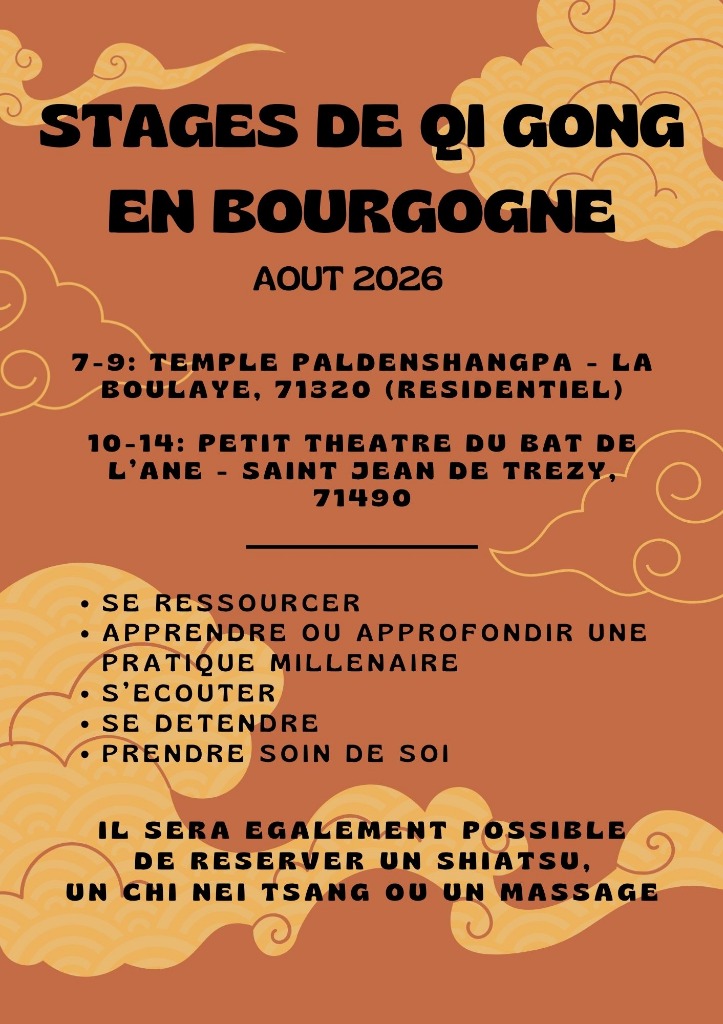 illustration STAGES DE QI GONG ET SHIATSU / MASSAGES EN BOURGOGNE - 7/14 AOÛT 2026