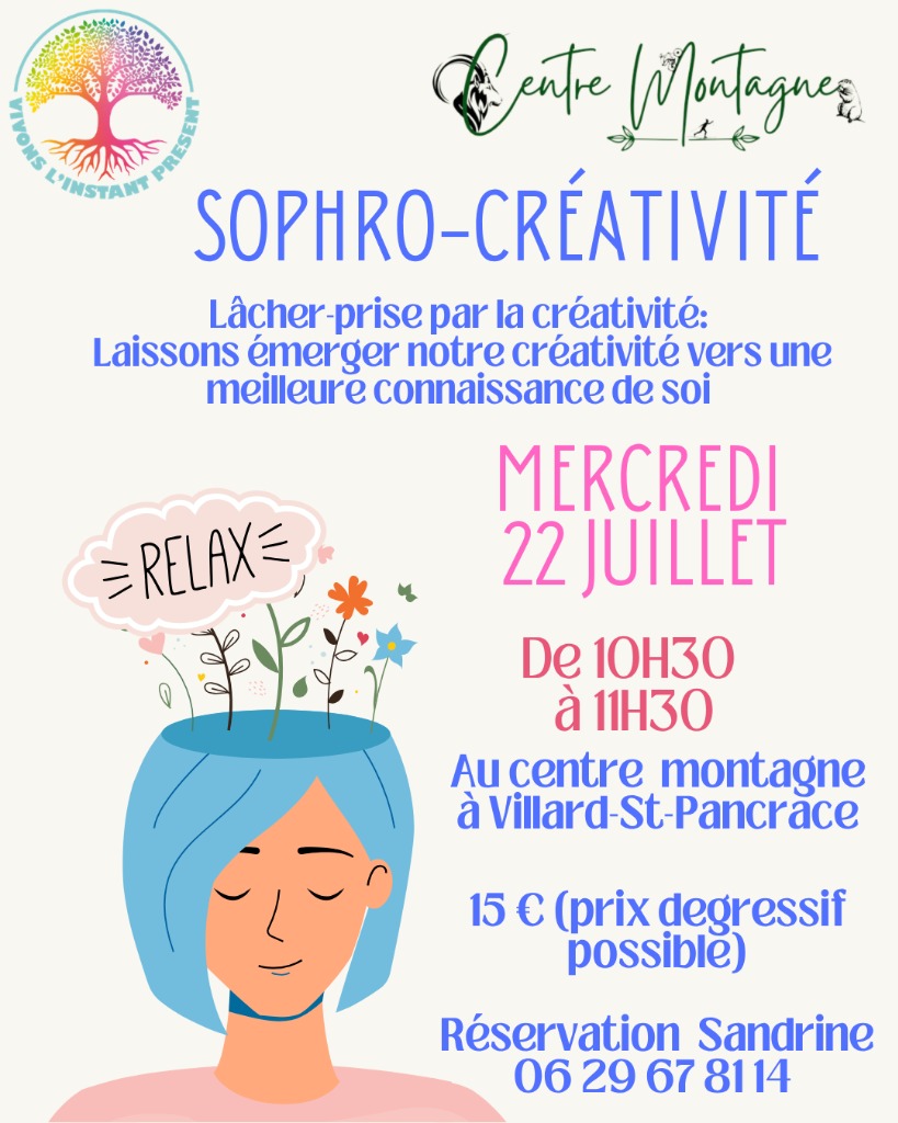illustration Sophro-créativité au centre montagne de villar-st-pancrace