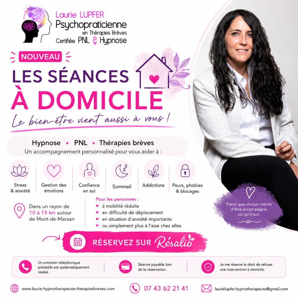 illustration 🏡 Les séances à domicile arrivent