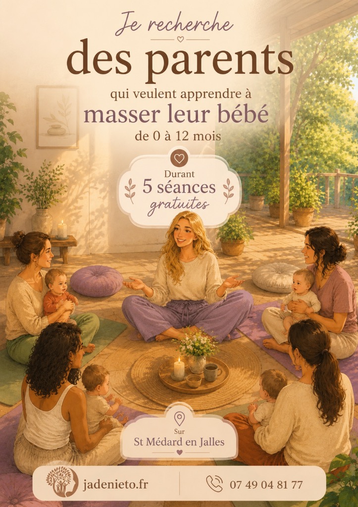 illustration Massage Bébé : 5 séances gratuites pour grandir ensemble