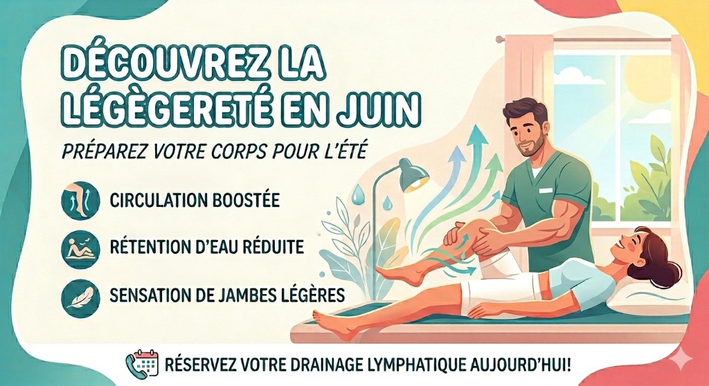 illustration Drainage lymphatique, pour se préparer à l'été