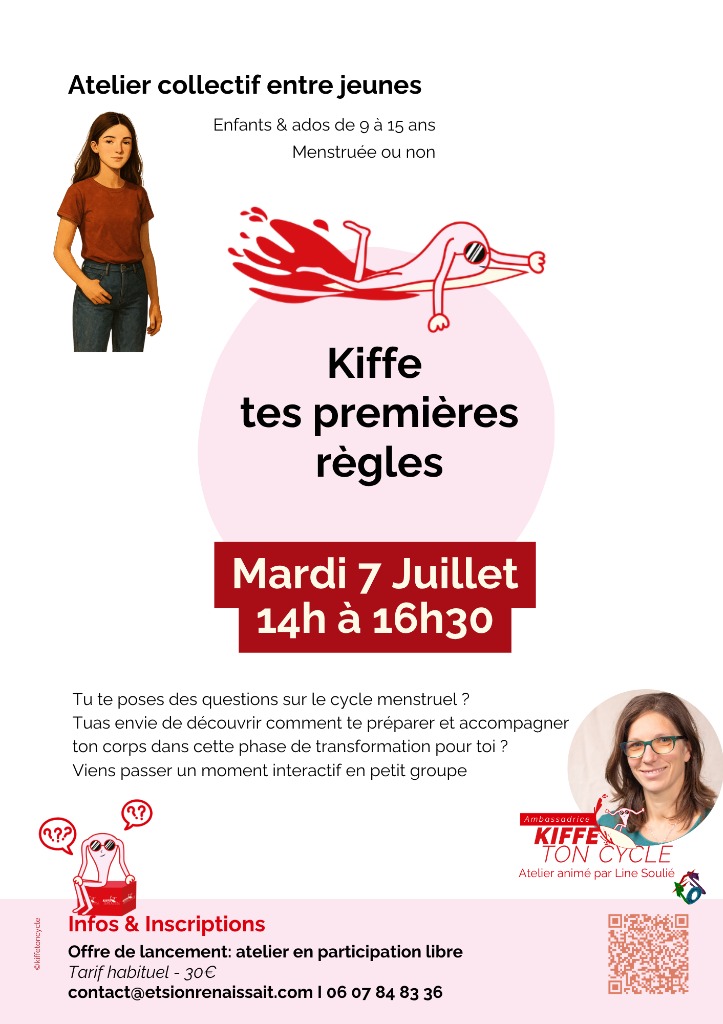 illustration Atelier Kiffe tes premières règles