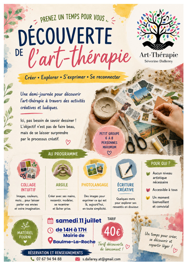 illustration Découverte de l'art-thérapie à Baulme-la-Roche