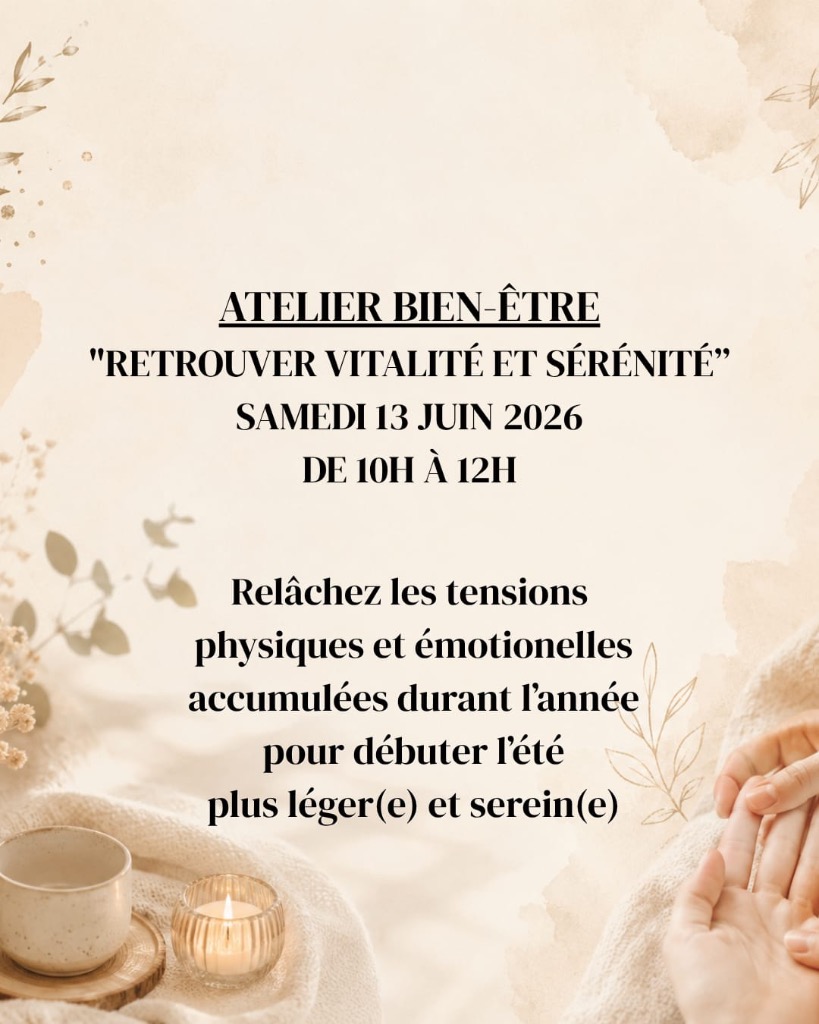 illustration Atelier bien être  le 4 juillet