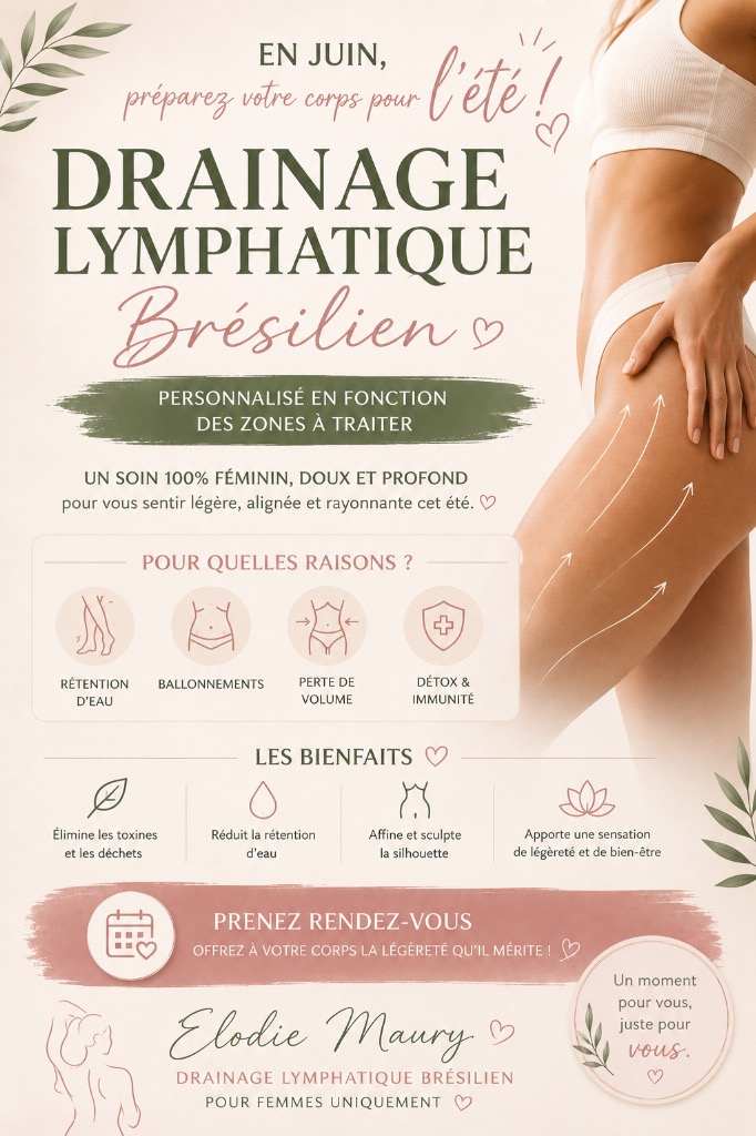illustration Drainage lymphatique brésilien