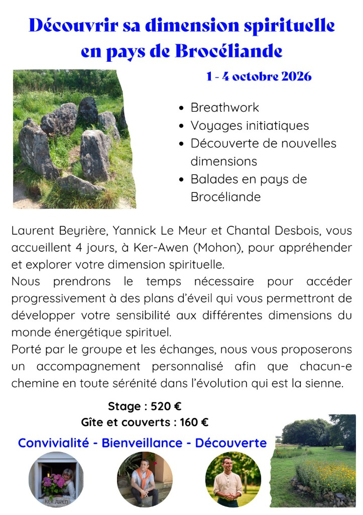illustration découvrir sa dimension spirituelle en pays de Brocéliande
