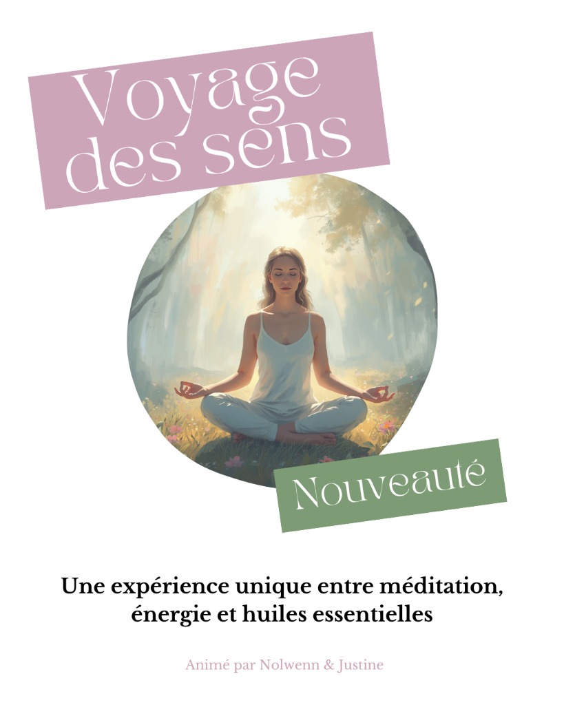 illustration Nouveauté : Voyage des sens – Méditation & huiles essentielles