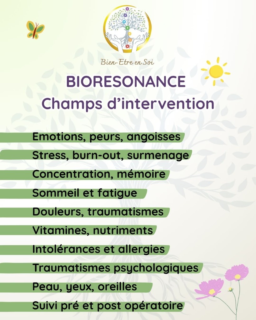 illustration Les champs d'application de la Biorésonance