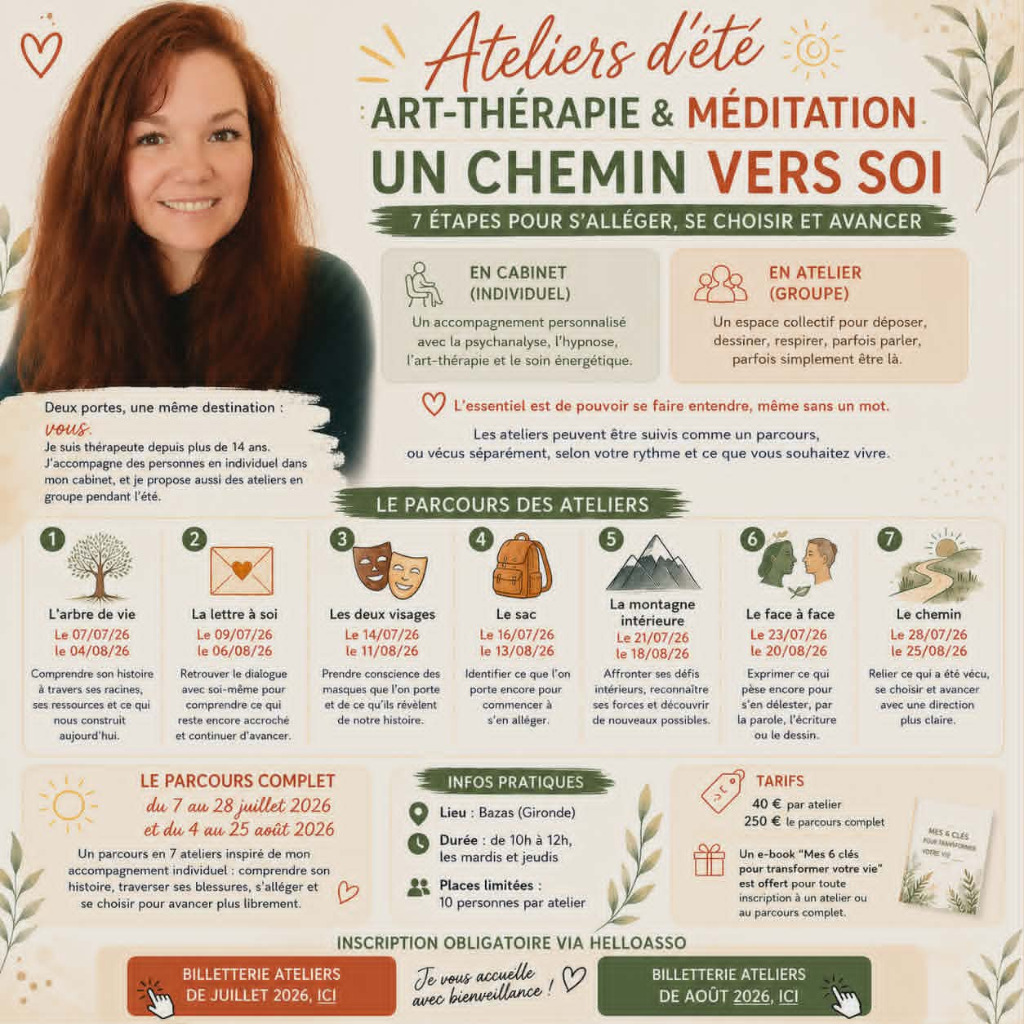 illustration Les ateliers d'été arrivent !