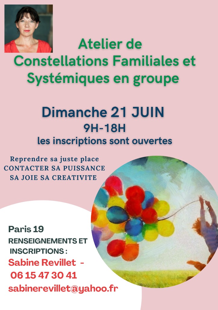 illustration Constellations familiales en groupe le 21 JUIN