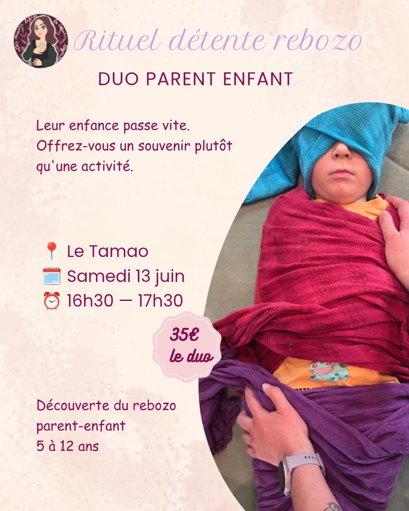 illustration Rituel détente rebozo atelier duo parent-enfant (5 -12ans)