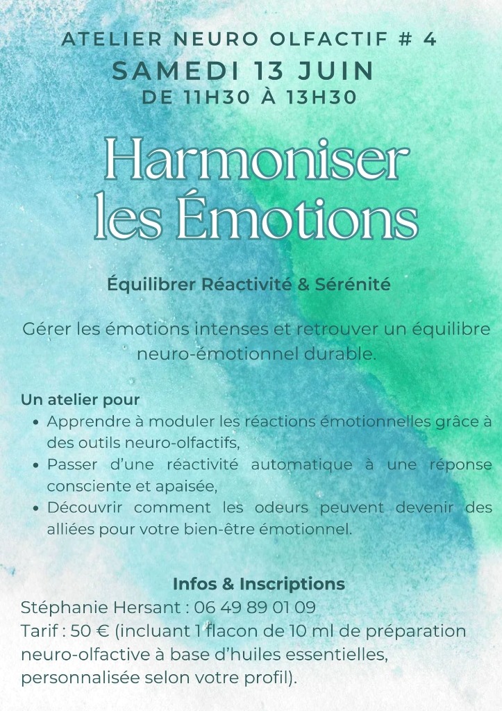 illustration Atelier neuro olfaction #4 : Harmoniser les émotions