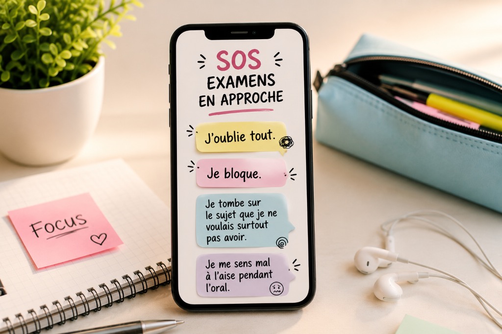 illustration SOS "examens en approche"
