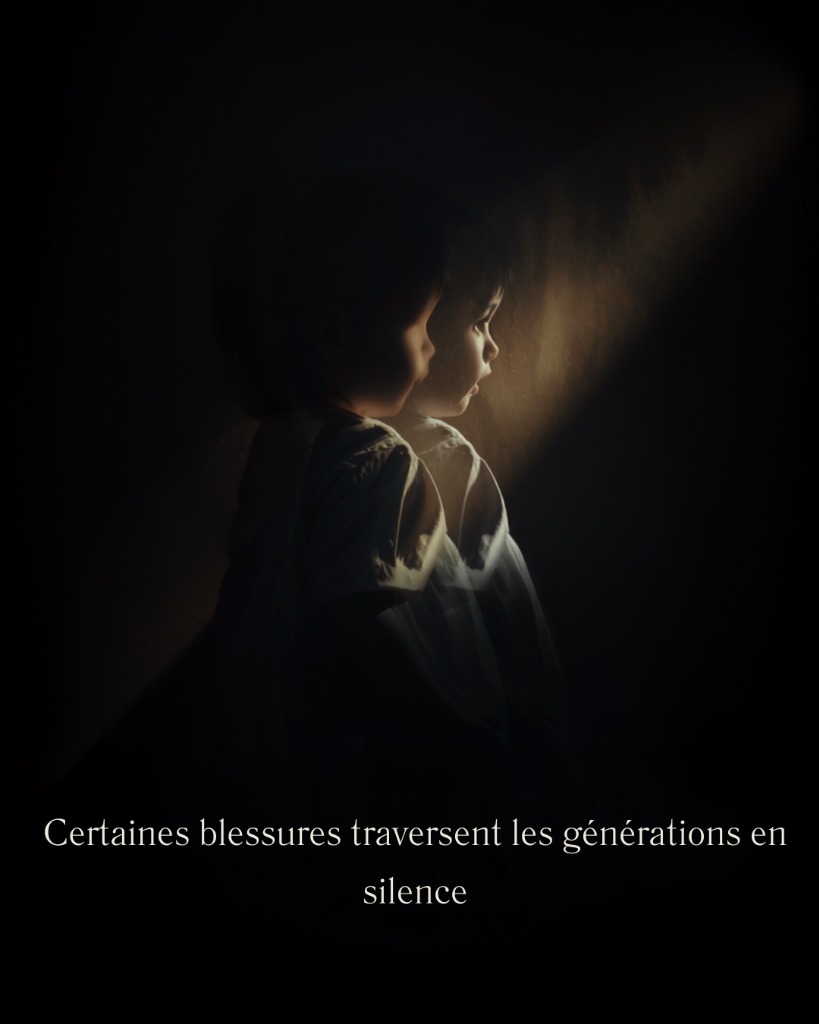 illustration Ce qui n’a pas pu être dit dans une génération peut parfois continuer à vivre dans les suivantes. 🤍