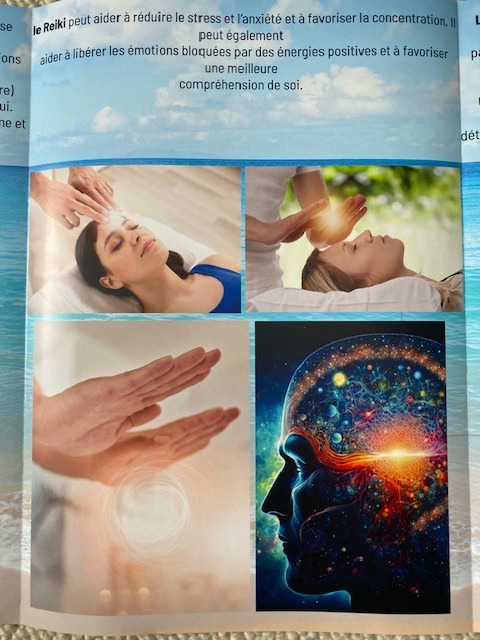 illustration Le massage par Reiki