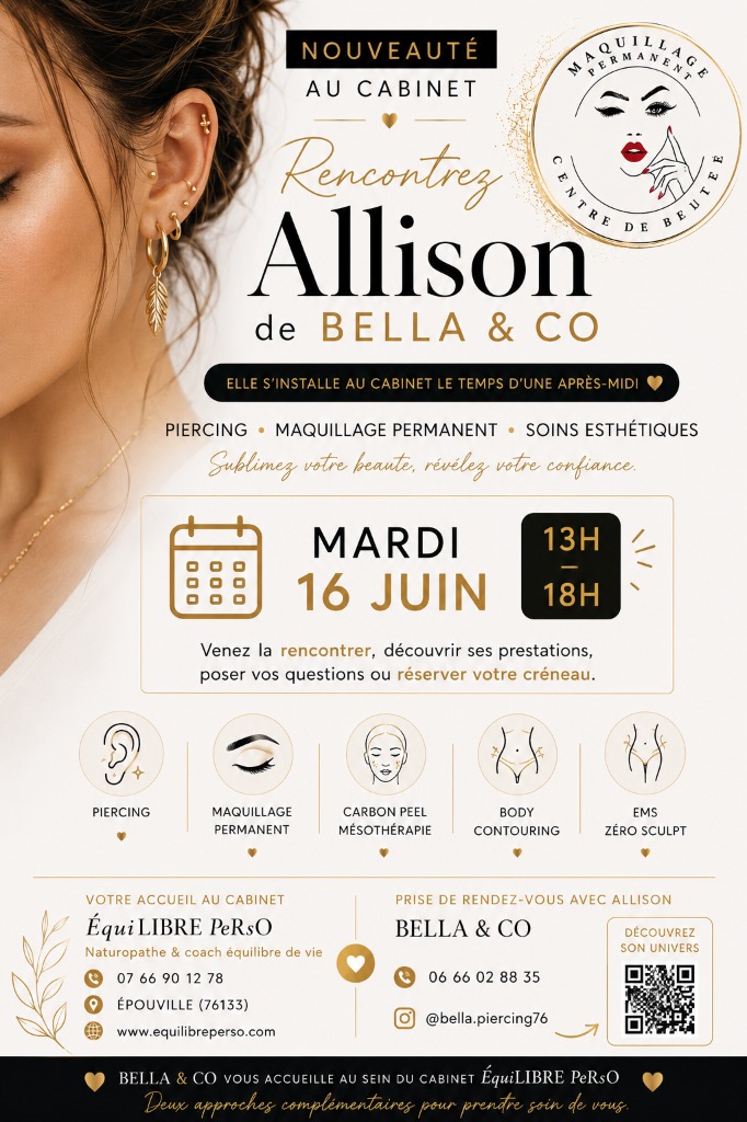 illustration Mardi 16 juin • piercing, maquillage, soin du corps