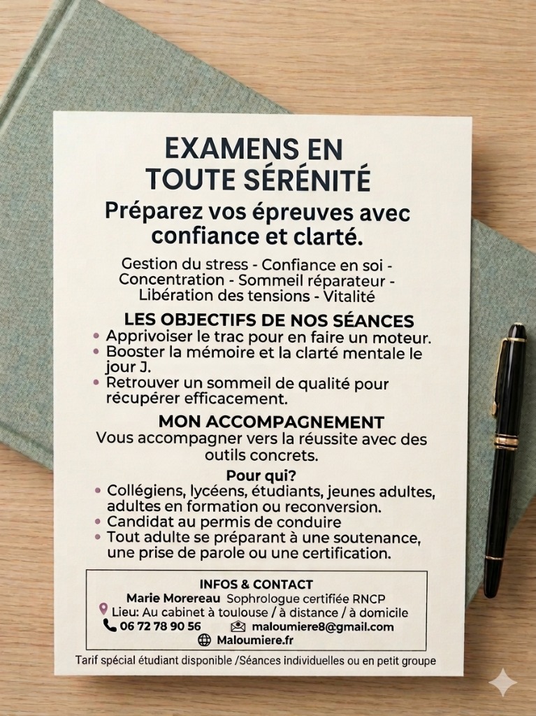 illustration Examen en toute sérénité
