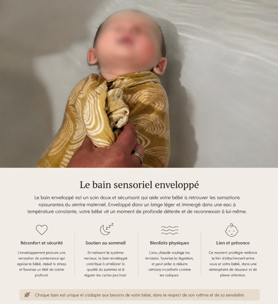 illustration Bain enveloppé
