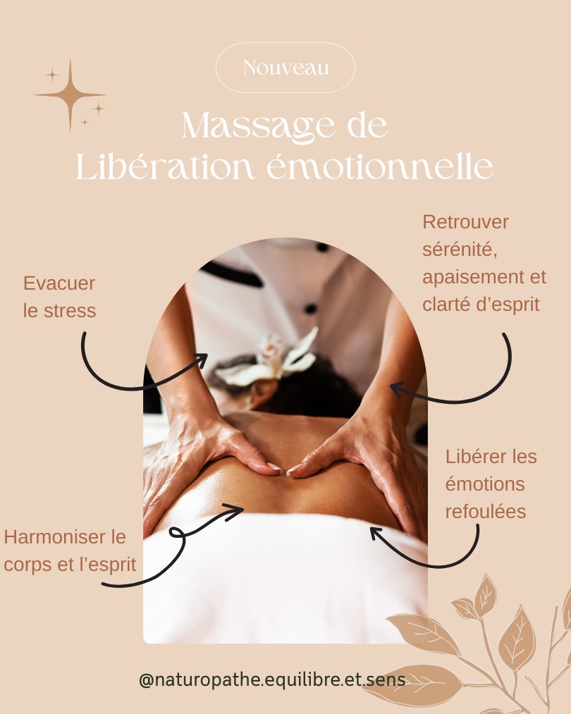 illustration Massage de libération émotionnelle