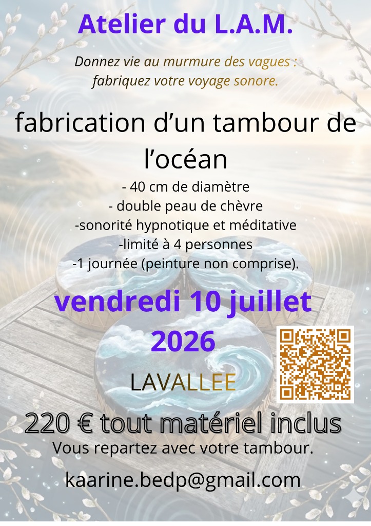 illustration Fabrication d'un tambour de l'océan