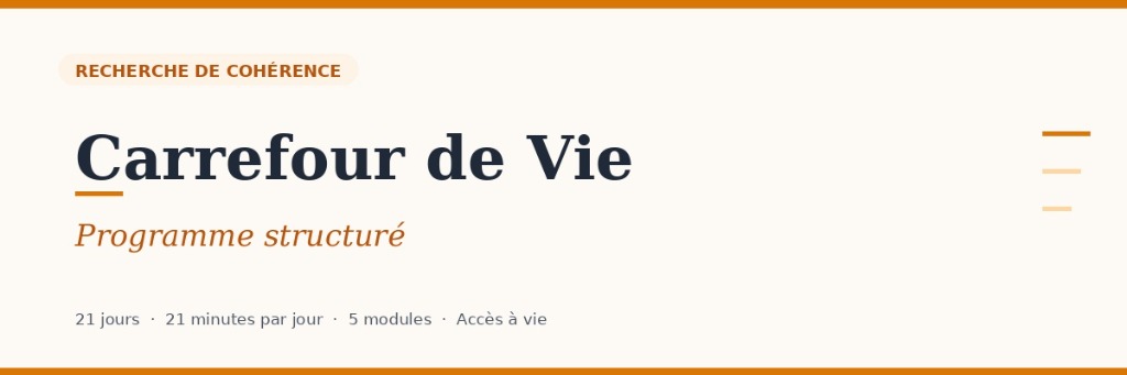 illustration Carrefour de Vie — faire le point, retrouver du sens et de l'élan