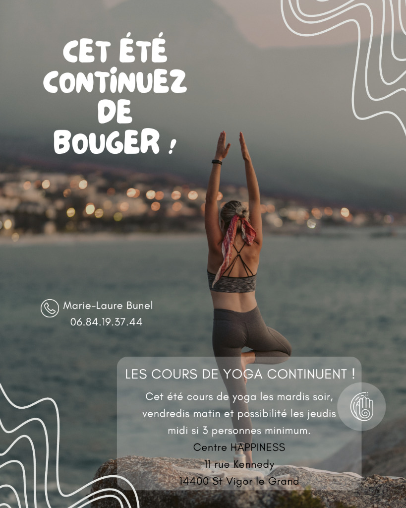 illustration Cours de yoga de l'été