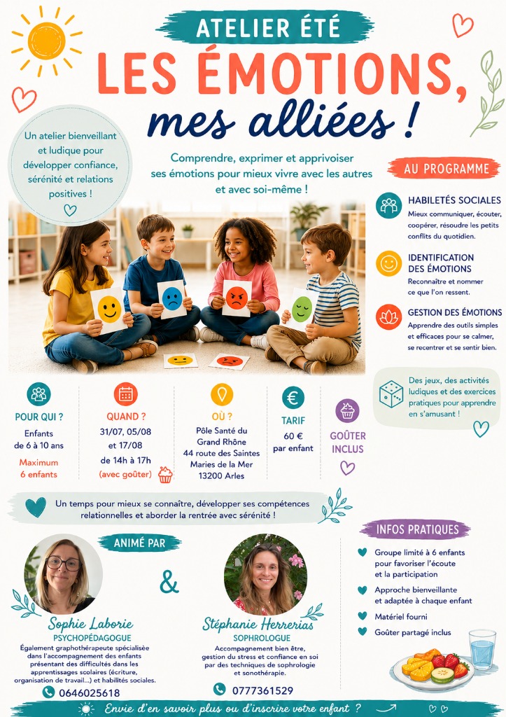 illustration Les émotions, mes alliées!