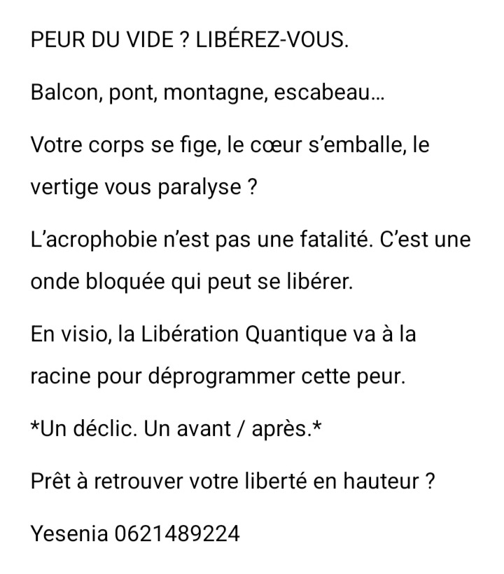 illustration Peur du vide
