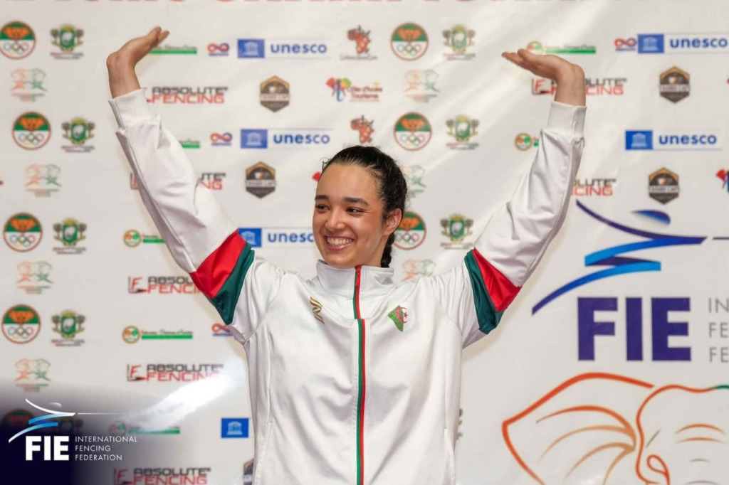 illustration les championnat d'Afrique avec Zohra K en sabre