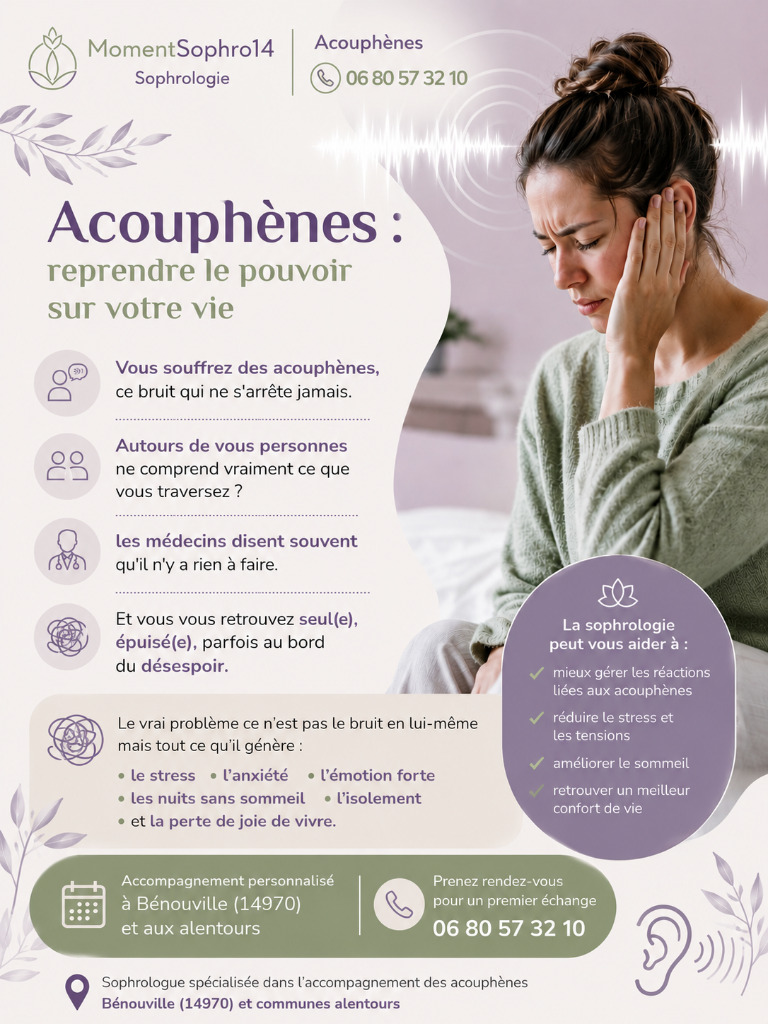 illustration ACOUPHENES : Avez-vous éssayez la SOPHROLOGIE ?