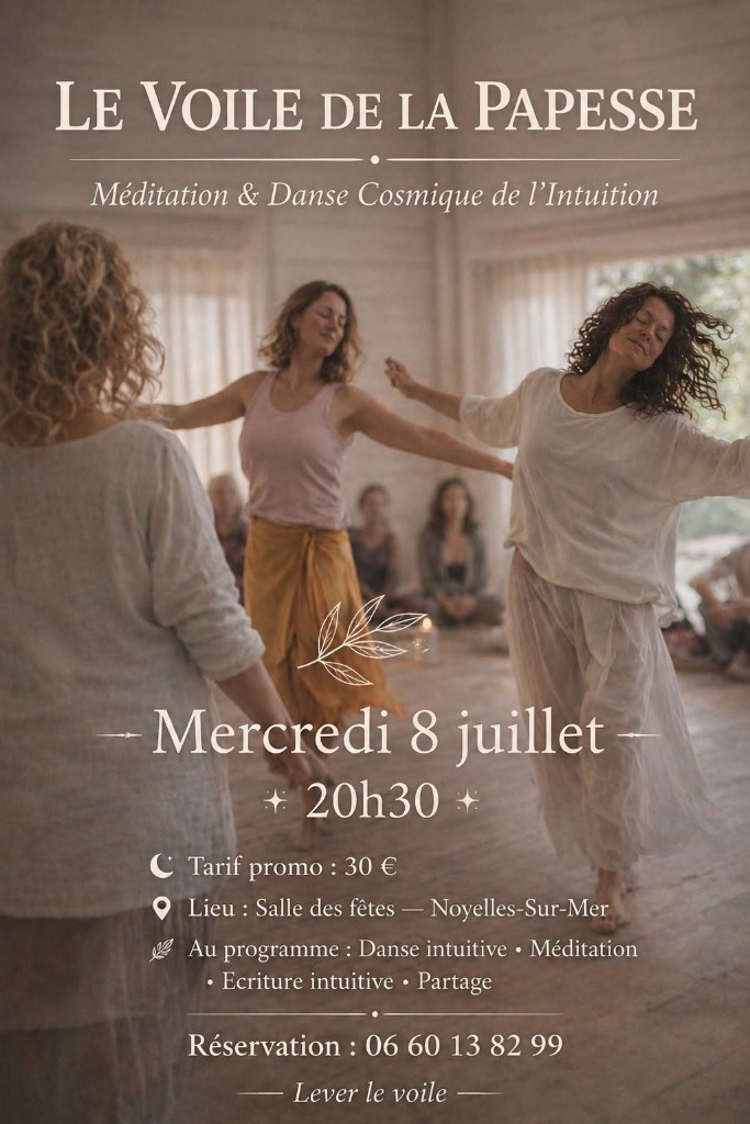 illustration méditation, danse et écriture intuitive Mercredi 8 juillet 20h30