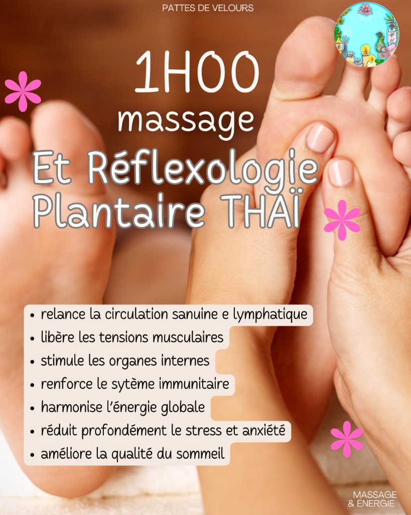 illustration Massage et Réflexologie Plantaire THAÏ