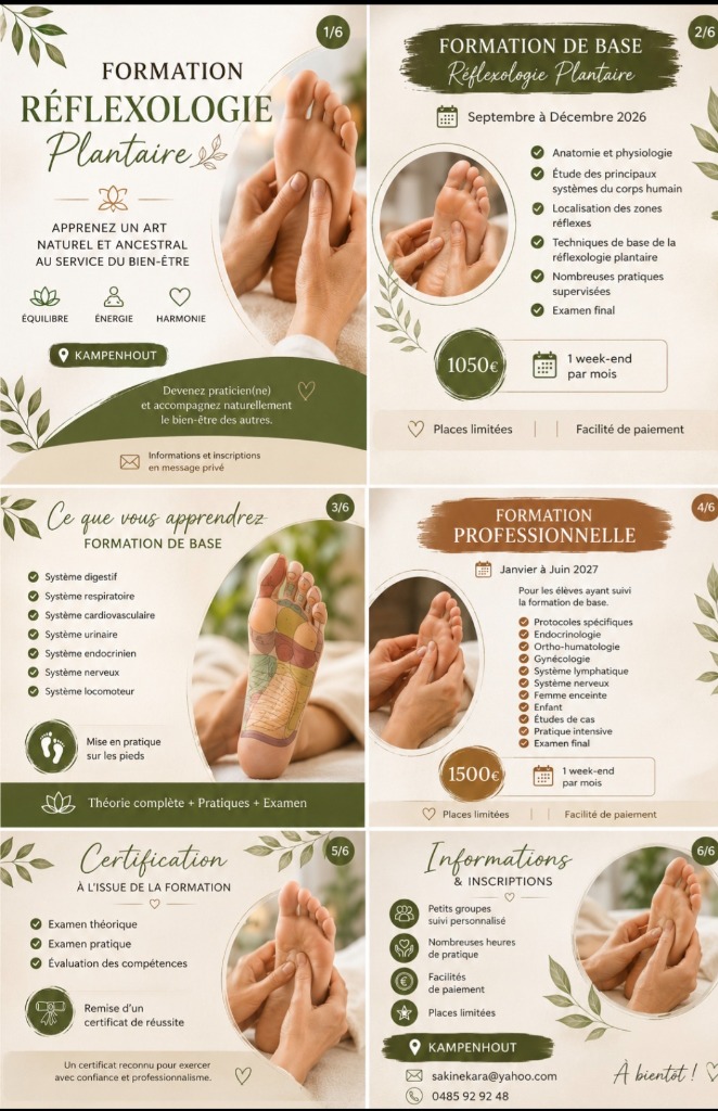 illustration Réflexologie plantaire – Formation de base et formation professionnelle