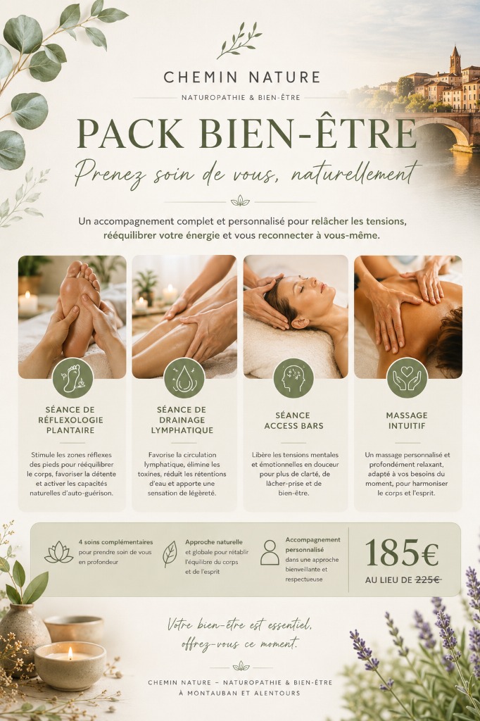 illustration Pack Bien-être - 4 prestations pour un bien-être global
