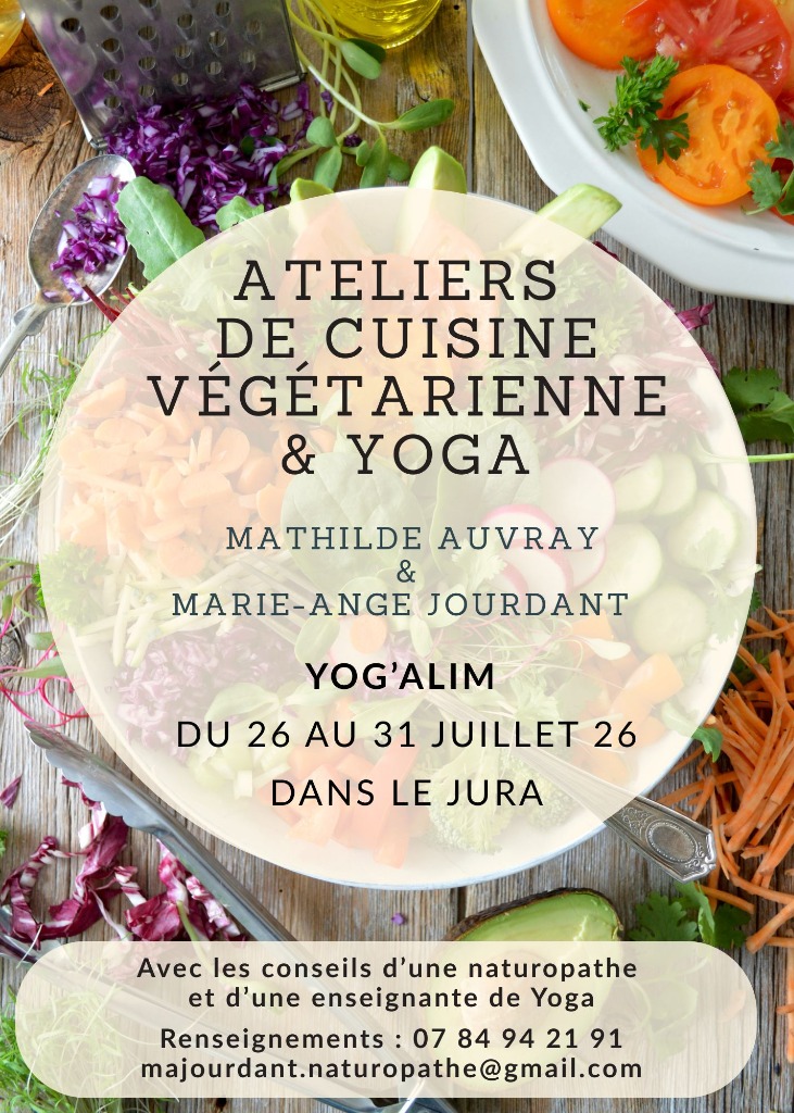 illustration Yoga et alimentation végétale protéinée