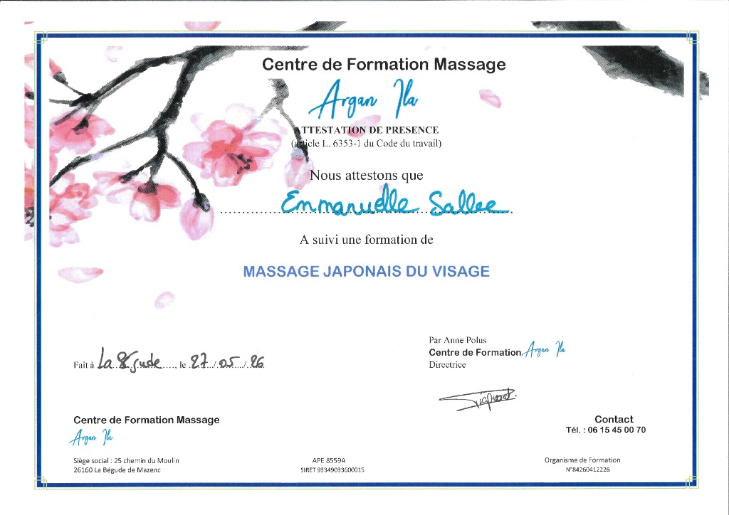 illustration Massage Japonais du visage