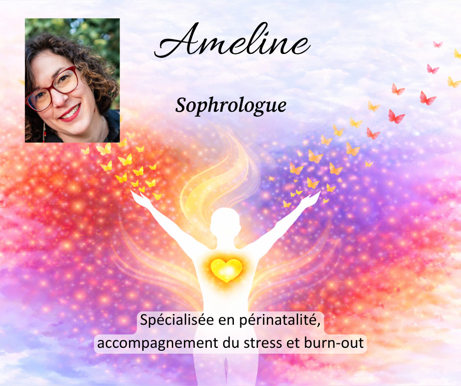 illustration Sophrologue spécialisée en périnatalité, accompagnement du stress et burn-out