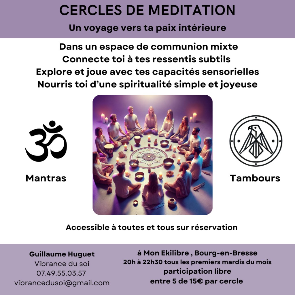 illustration cercle de méditation
