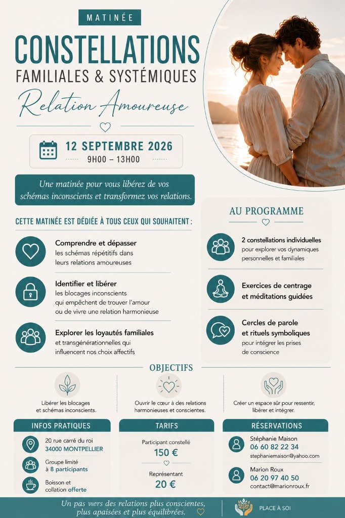 illustration Constellations Familiales & Systémiques – Relation amoureuse