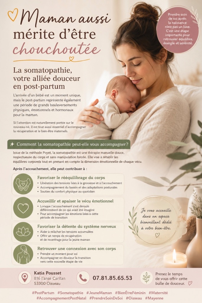 illustration Prendre soin de soi après la naissance 😀