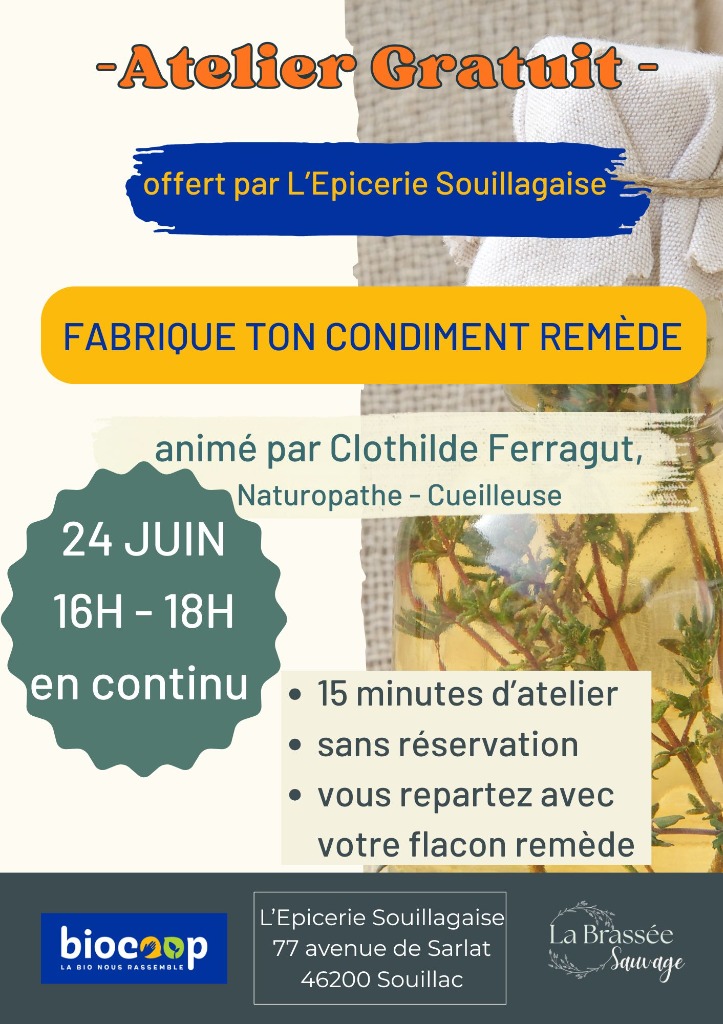 illustration Atelier GRATUIT : Fabriques ton condiment santé !