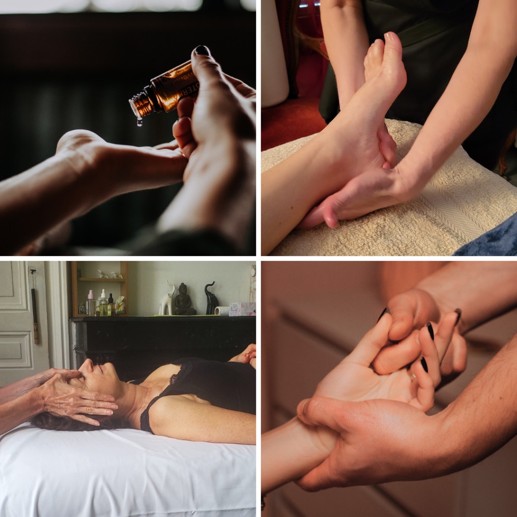 illustration Massage Etoile : pieds-mains-tête & réflexologie
