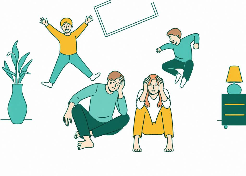 illustration Épuisement parental : quand être parent devient trop lourd à porter